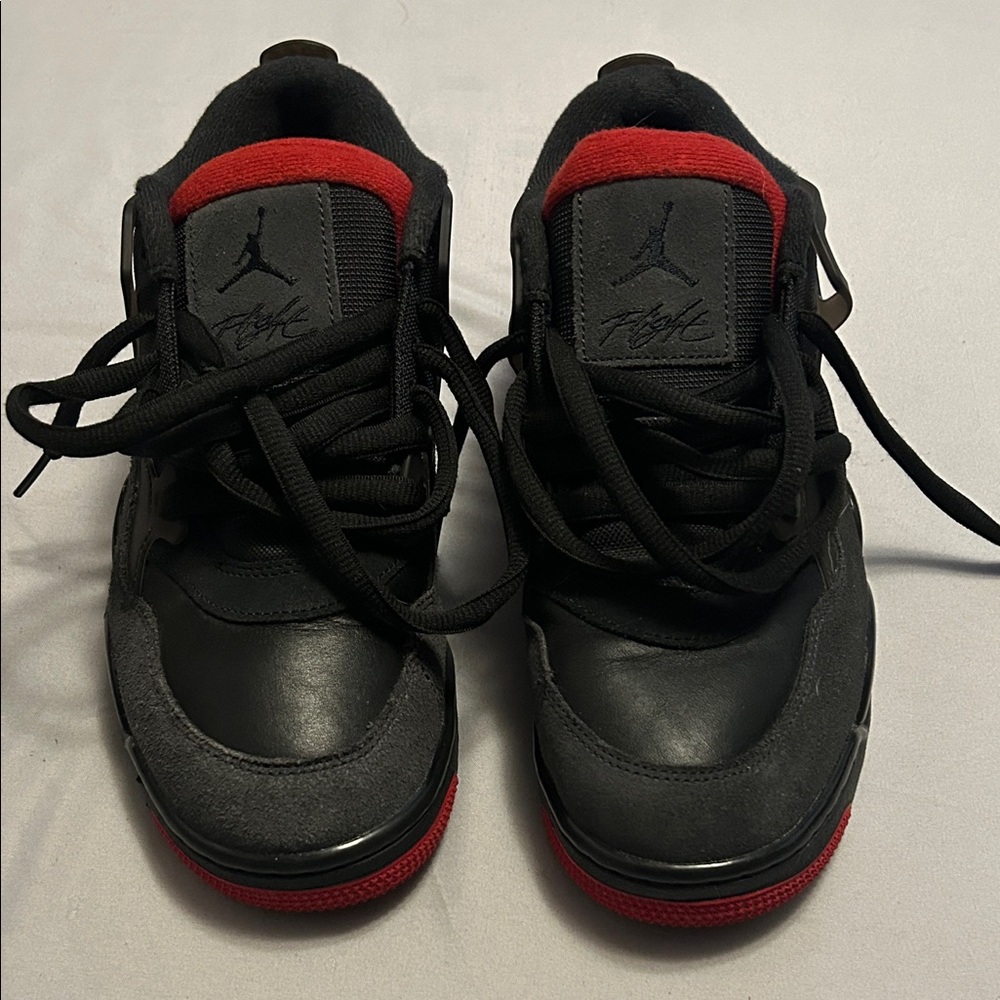 Jordan Men's Black and Red Sneakers for men